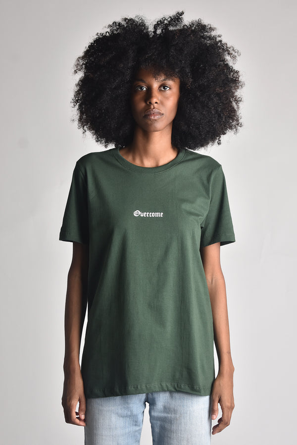 Camiseta Overcome New Script Verde Militar