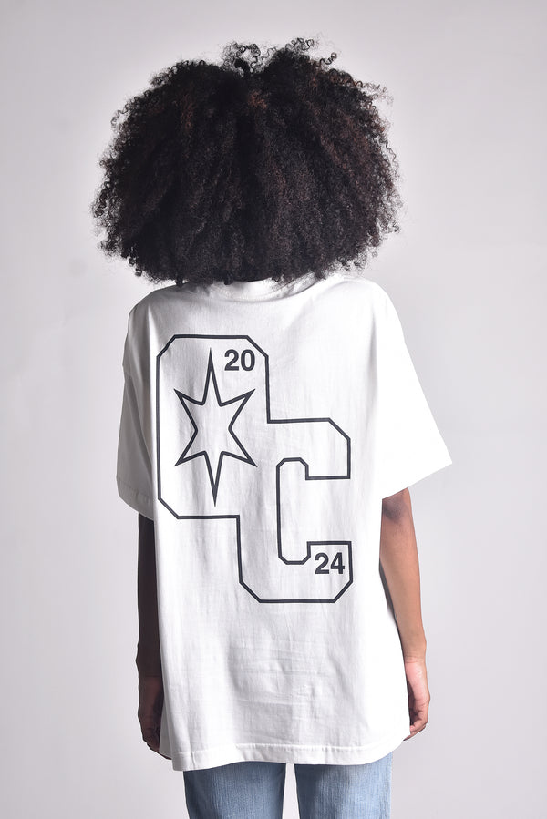 Camiseta Overcome Oversized Join Star Off White