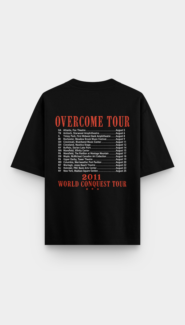 Camiseta Overcome Oversized Eternal Tour Preta-001