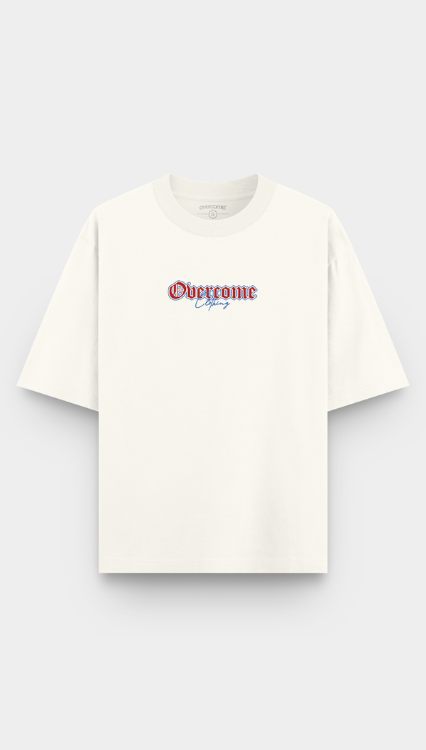 Camiseta Overcome Oversized Black Stars Off White-001