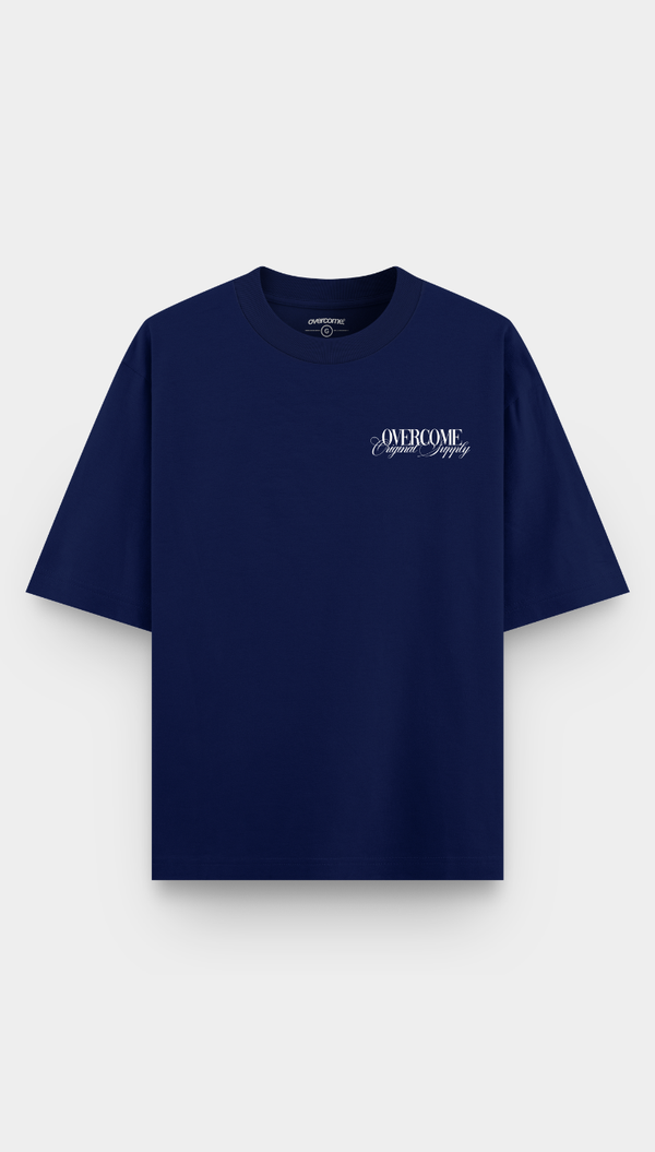 Camiseta Overcome Oversized Tour Tee Azul Marinho-001
