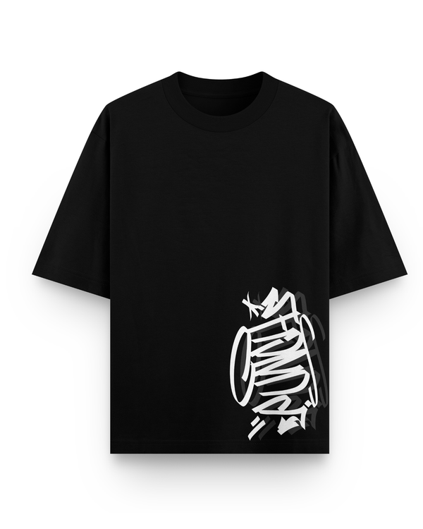 Camiseta Overcome x Punch Oversized Street Preta-001