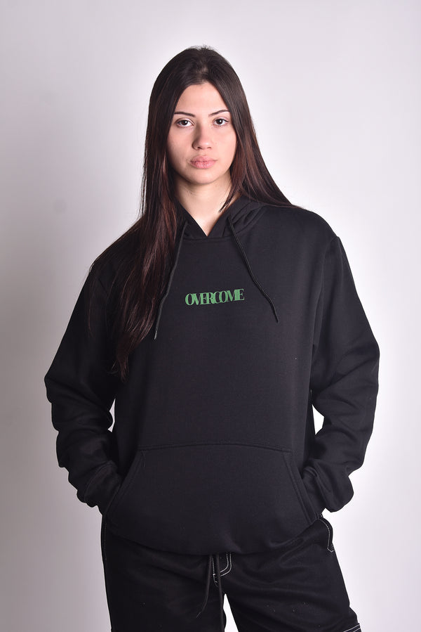 Moletom Overcome Canguru Subscript Preto/Verde