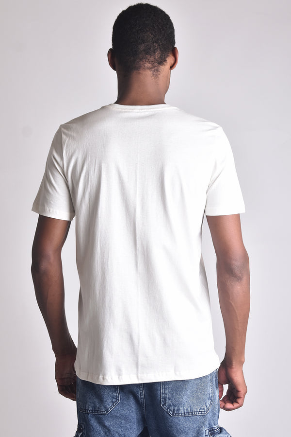Camiseta Overcome New Script Off White/Roxo