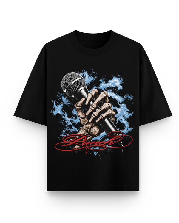Camiseta Overcome x Punch Oversized Eternal Preta-001
