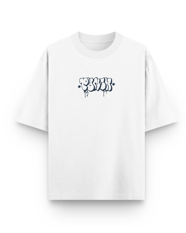 Camiseta Overcome x Punch Oversized Street Crown Off White-001