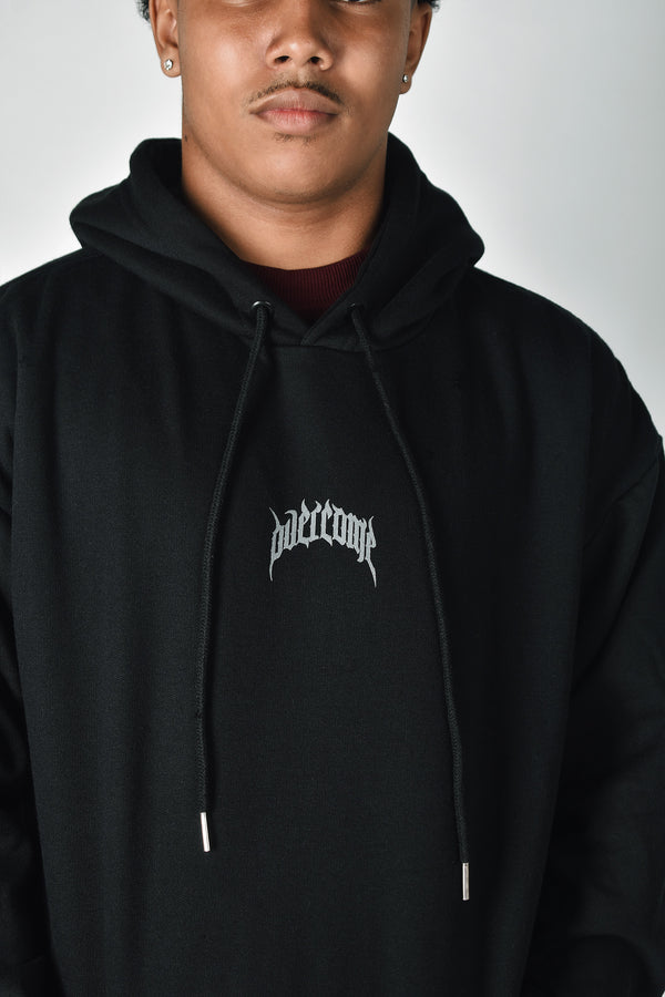 Moletom Overcome Canguru Dark Angel 2.0 Preto