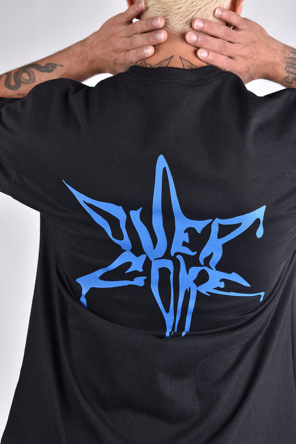 Camiseta Overcome Oversized Dripping Preta