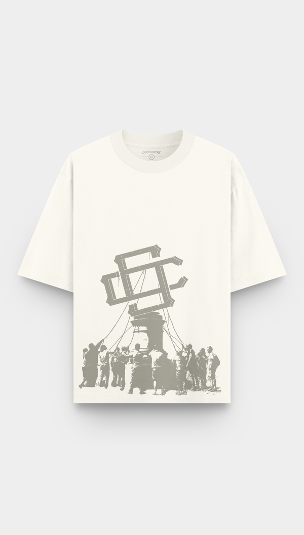 Camiseta Overcome Oversized Foundation Off White-001