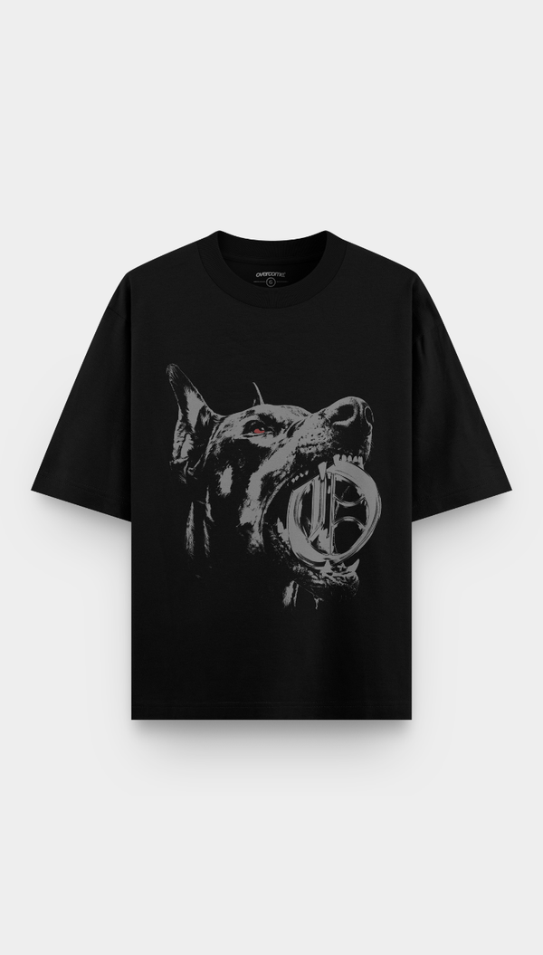 Camiseta Oversized Overcome Dark Instinct Preta-001