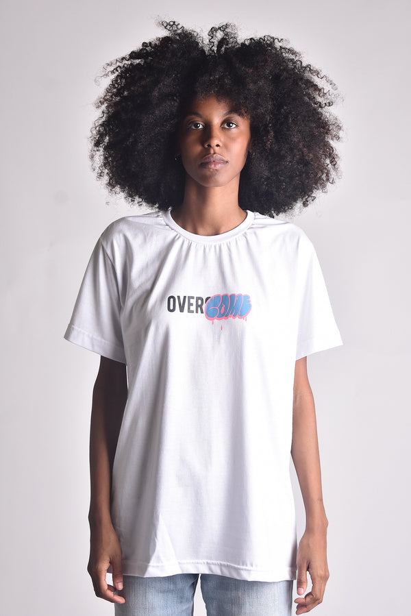 Camiseta Overcome "Logobox Grafitti" Branca