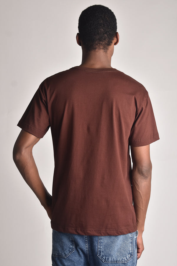 Camiseta Overcome Mini College Marrom