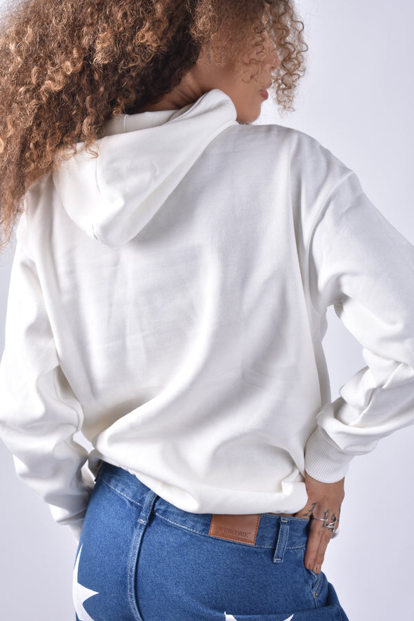 Moletom Overcome Canguru Basic Ovcm Off White
