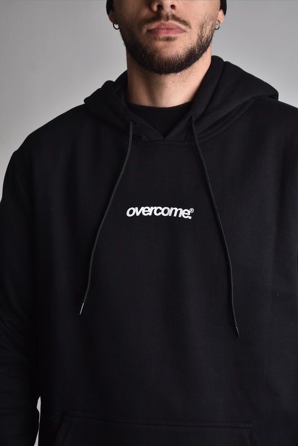 Moletom Overcome Canguru Minimal Preto