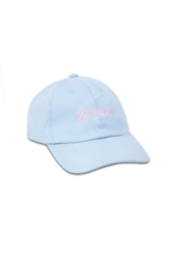 Boné Dad Hat Overcome Minuscript Azul Bebe/Rosa