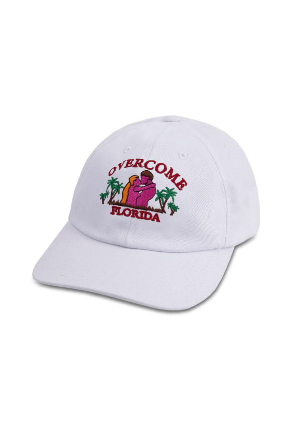 Boné Dad Hat Overcome Flórida Off White