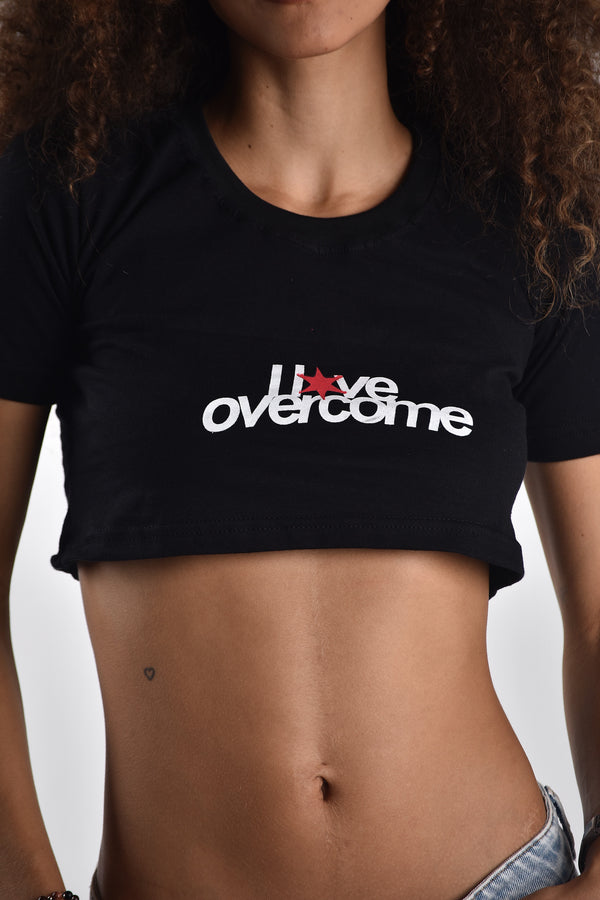Cropped Overcome Love Overcome Preto
