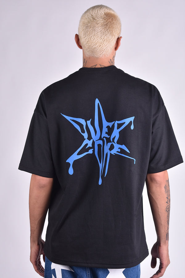Camiseta Overcome Oversized Dripping Preta
