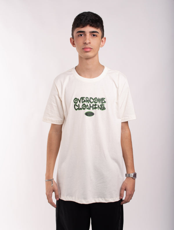 Camiseta Overcome Street Logo Off White