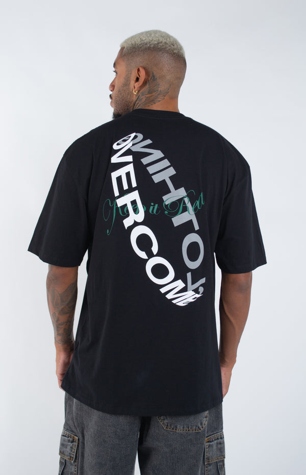Camiseta Overcome Oversized Magnetic Preto
