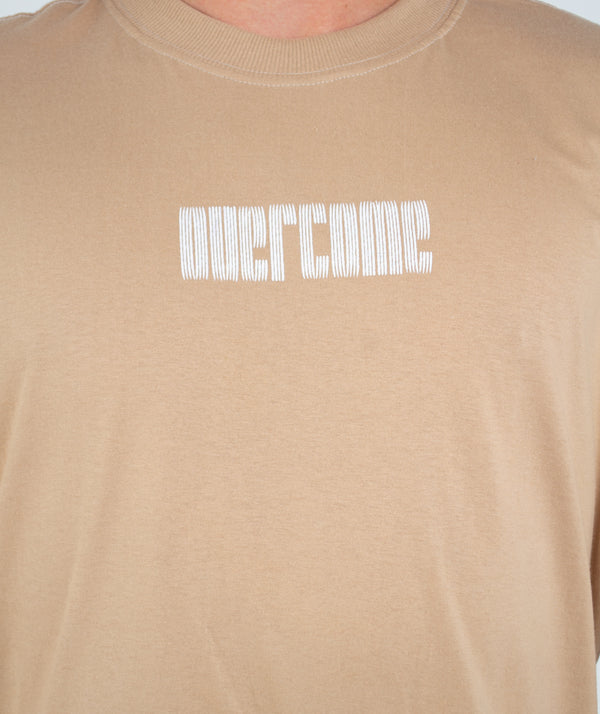 Camiseta Overcome Double Smile Bege