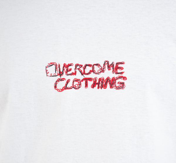 Camiseta Oversized Overcome Sketch Off White