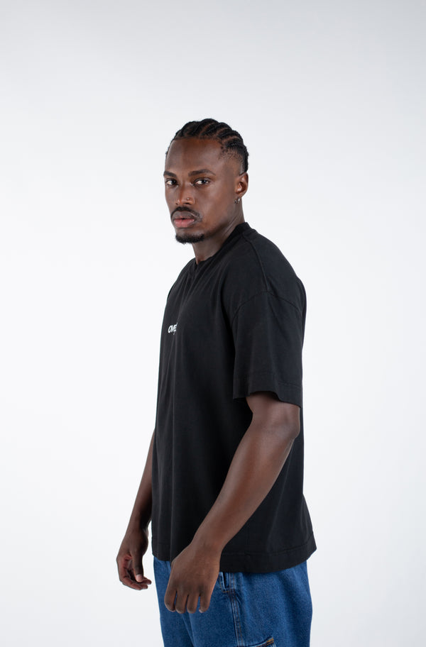 Camiseta Overcome Oversized Zona Norte Preto