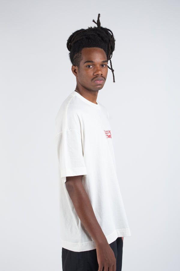 Camiseta Oversized Overcome Sketch Off White