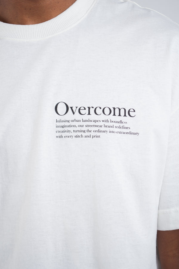 Camiseta Oversized Overcome Blue Limit Off White
