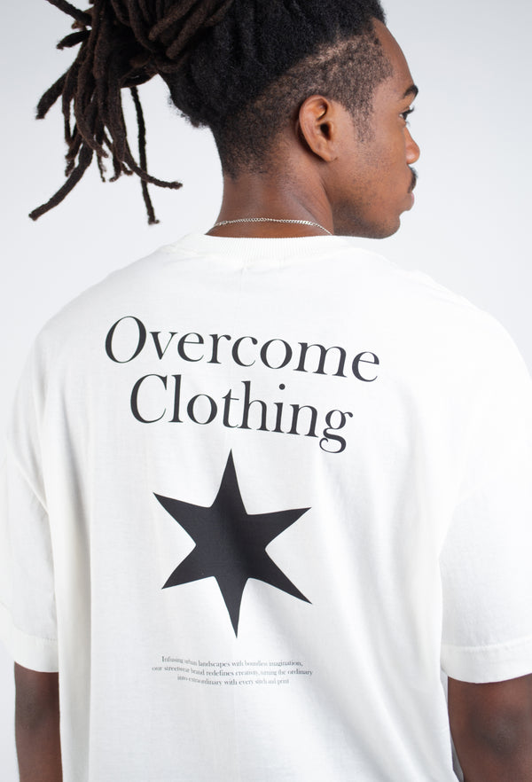Camiseta Oversized Overcome Blue Limit Off White