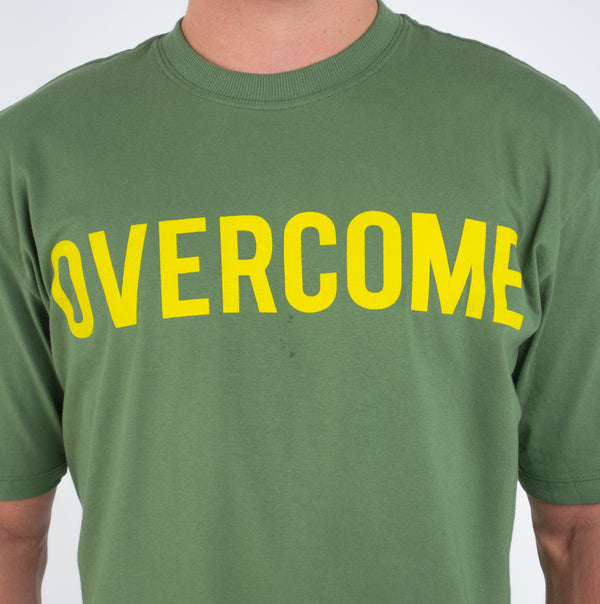 Camiseta Overcome Front Script Verde Militar