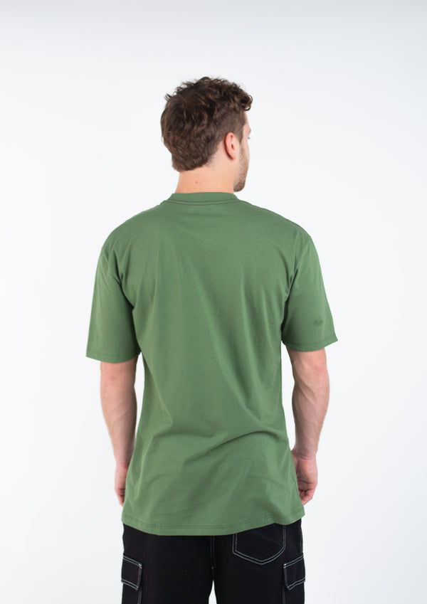 Camiseta Overcome Front Script Verde Militar