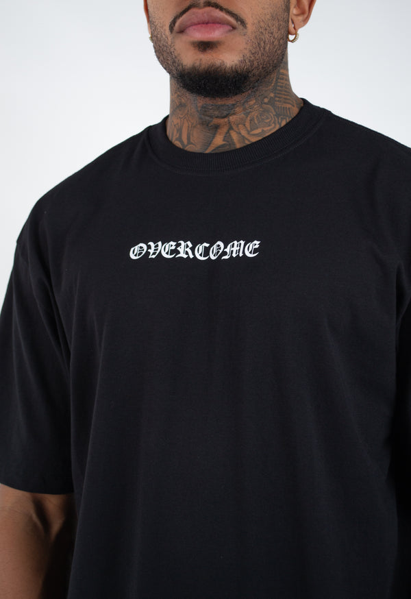 Camiseta Overcome Oversized Roman Preto