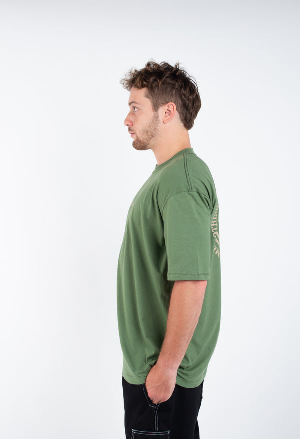 Camiseta Overcome Global Lines Verde