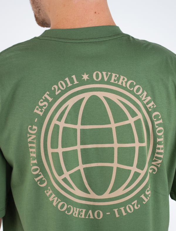 Camiseta Overcome Global Lines Verde