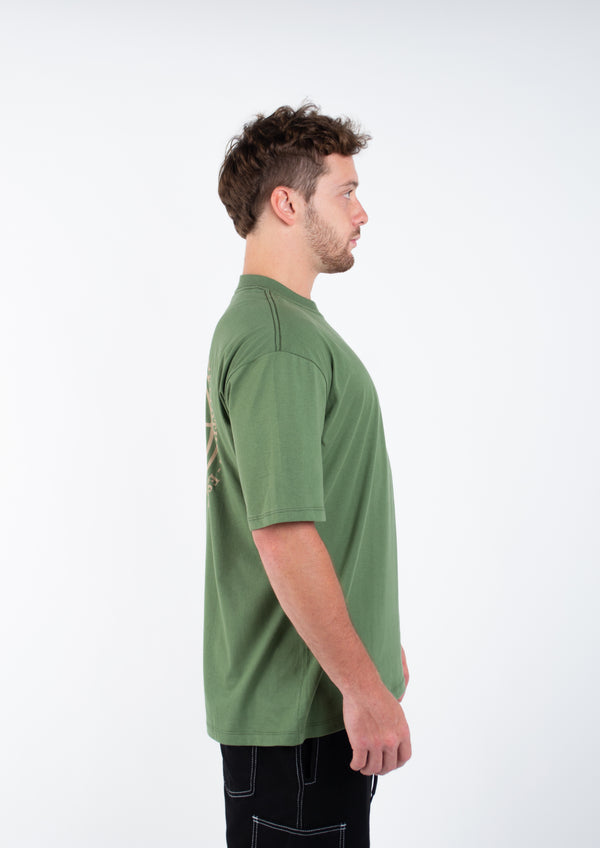 Camiseta Overcome Global Lines Verde