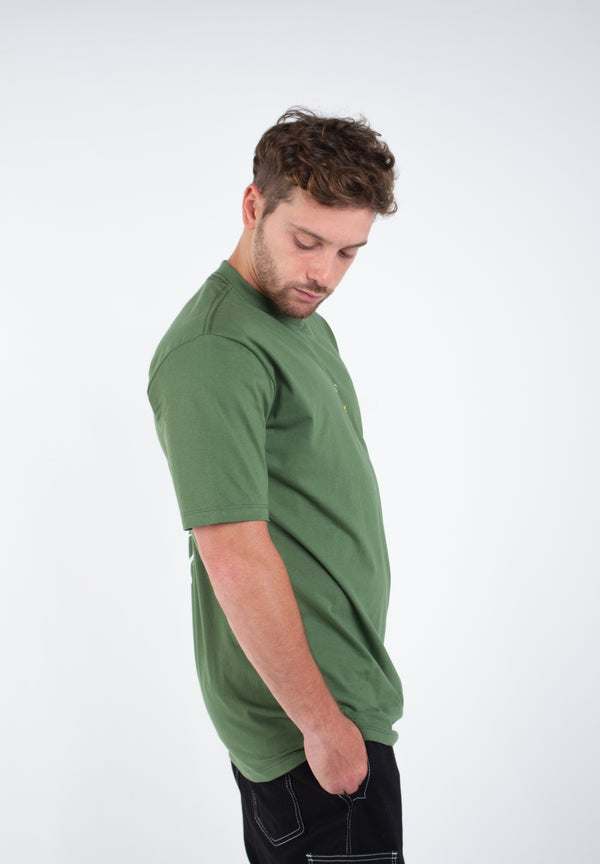 Camiseta Overcome Big Rose Verde Militar