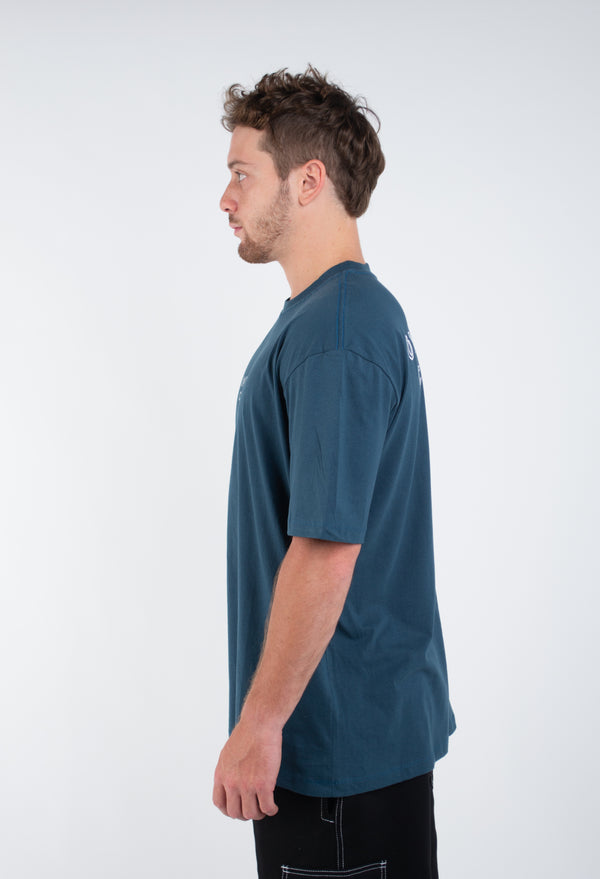 Camiseta Overcome Star Sketch Azul Turmalina