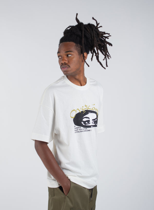Camiseta Oversized Overcome Wide Open Off White