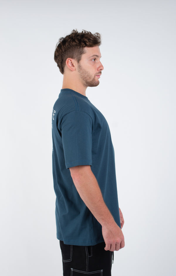Camiseta Overcome Star Sketch Azul Turmalina