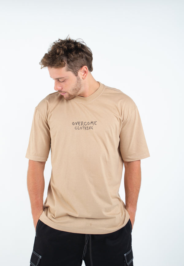 Camiseta Overcome Star Sketch Bege