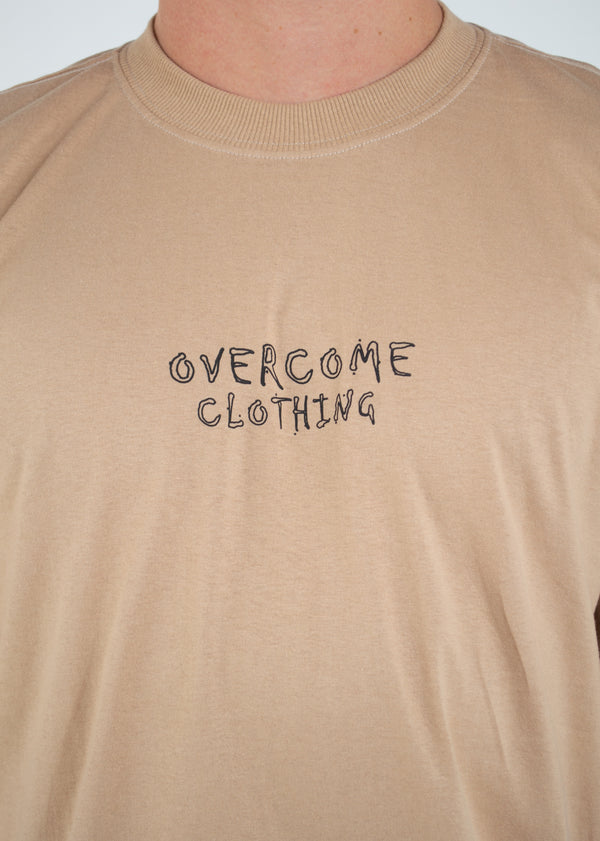 Camiseta Overcome Star Sketch Bege