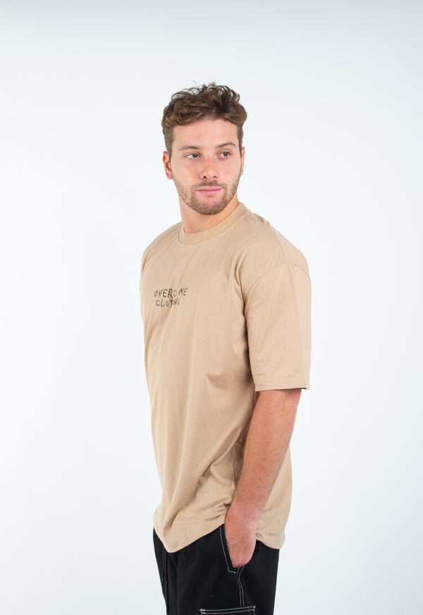 Camiseta Overcome Star Sketch Bege