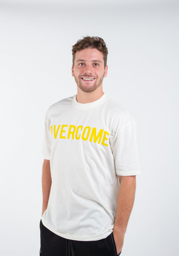 Camiseta Overcome Front Script Off White