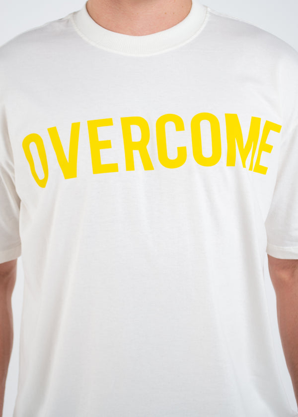 Camiseta Overcome Front Script Off White