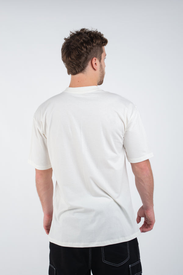 Camiseta Overcome Front Script Off White