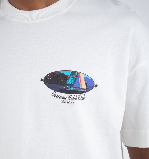 Camiseta Oversized Overcome Yatch Off White