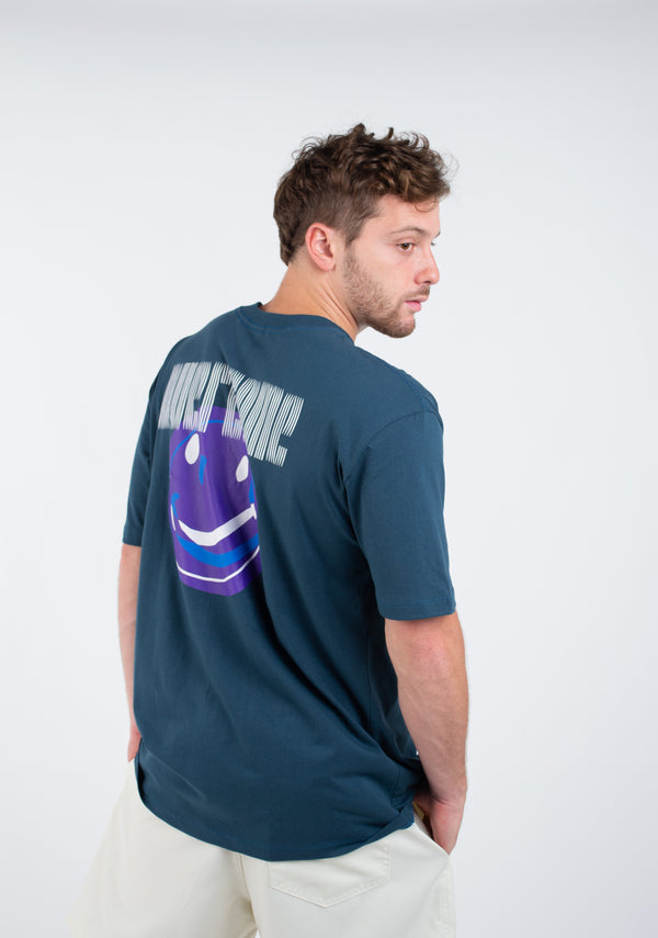 Camiseta Overcome Double Smile Azul