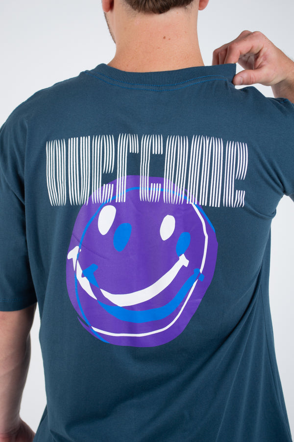 Camiseta Overcome Double Smile Azul