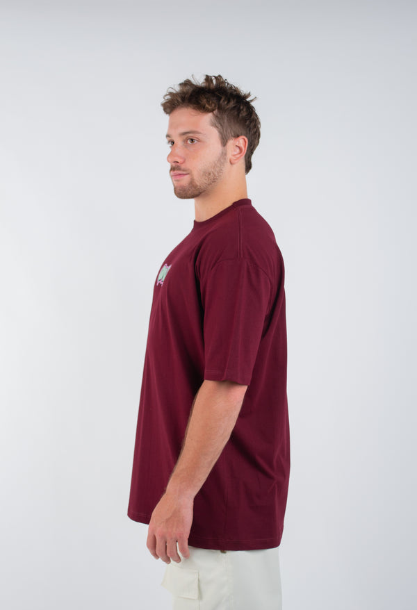 CAMISETA OVERCOME FRESH OVCM BORDÔ